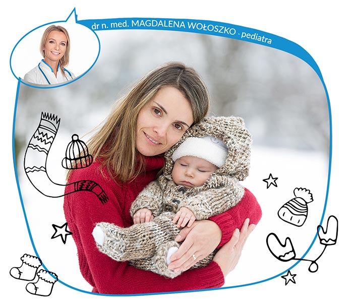 Pielęgnacja maluszka który przyszedł na świat zima