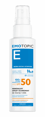Mineralny spray ochronny SPF 50