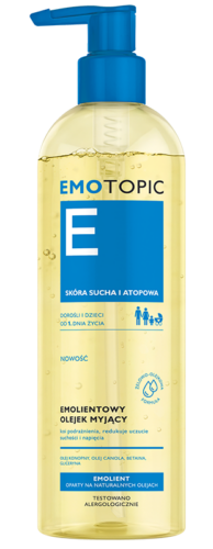 Emolientowy olejek myjący