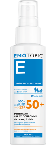 Mineralny spray ochronny SPF 50+